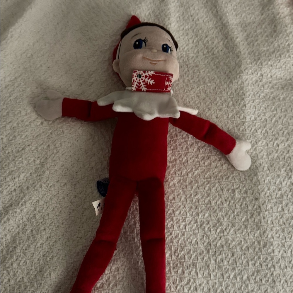 Festive Red Elf Plush Toy